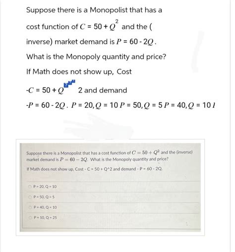 Answered: Suppose that the monopolist from… bartleby