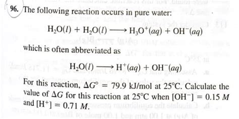 Answered: The following reaction occurs in pure… bartleby