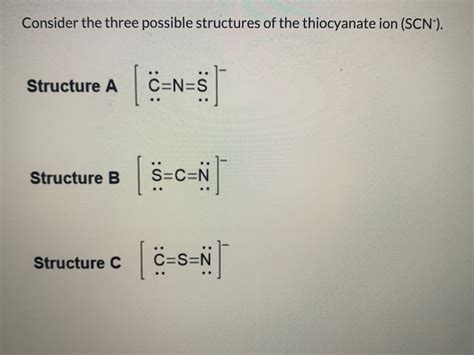 Answered: There are three possible structures for… bartleby