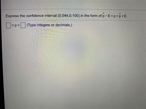 Answered Express the confidence interval 0.555 bartleby