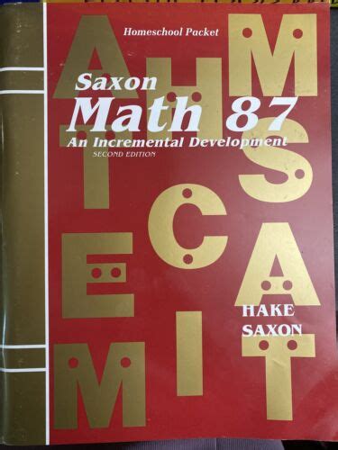 Answers 87 Math Saxon