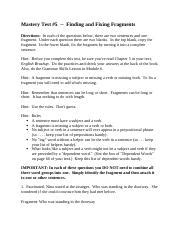 Answers Mismatches Fixing Modifier Test Subject Mastery