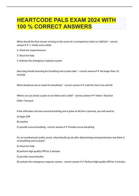 Answers To Heartcode Pals Scenarios Pdf