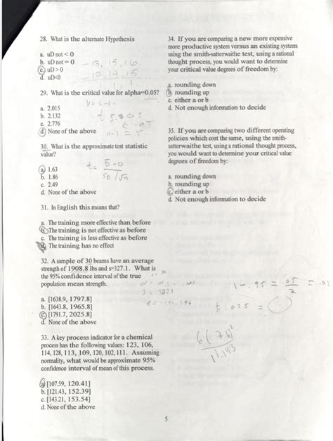 Answers To Smith System Quiz