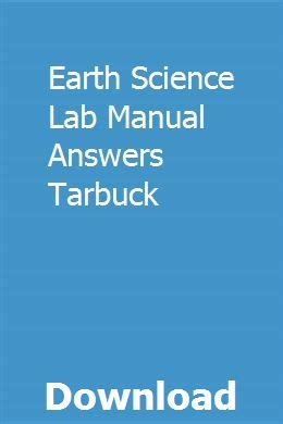 Answers for lab manual by tarbuck. - Dios vivido por san juan bautista de la concepción.