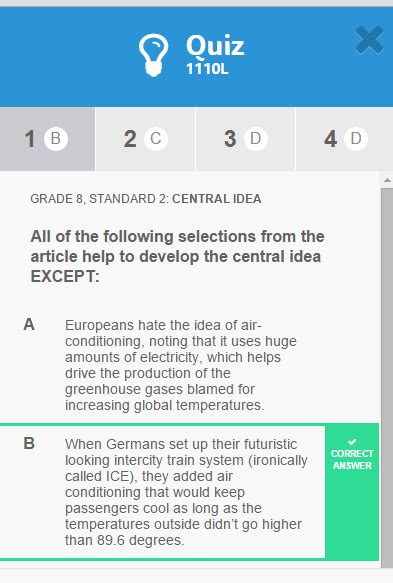 NewsELA: Clash of Cultures quiz for 10th grade students. Find other q