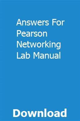 Answers for pearson networking lab manual. - Tv guide december 2 8 1995 tea leoni of the.
