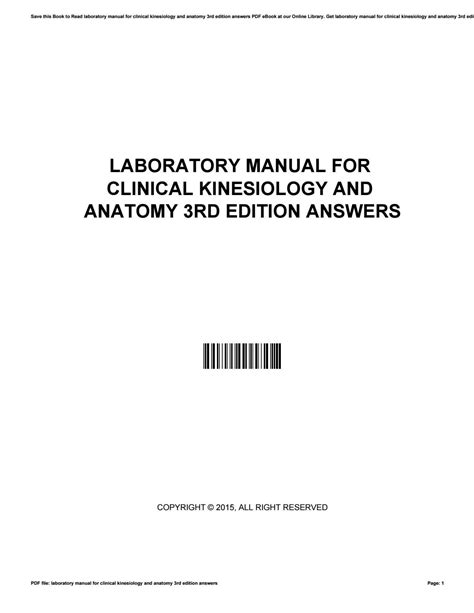 Answers to lab manual clinical kinesiology. - Hong kong transport design and planning manual.