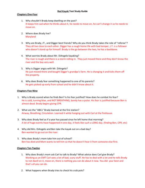 Answers to red kayak study guide. - Calculus 7th edition anton solution manual.
