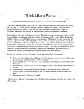 Answers to think like a puritan. - Argentina a city and a nation.