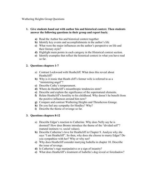 Answers to wuthering heights ap study guide. - Guía de mamíferos marinos del mundo.