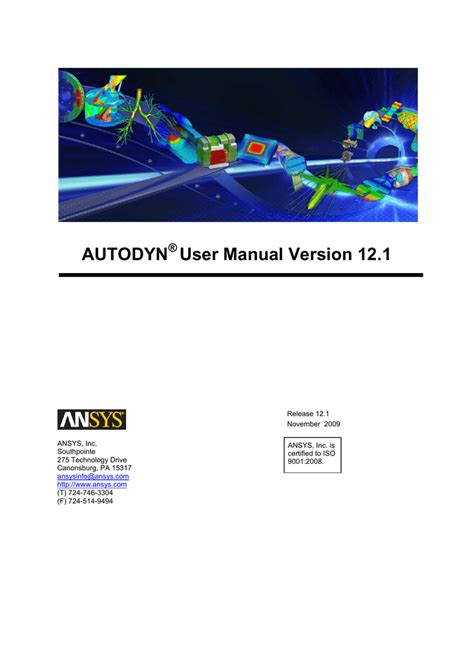 Ansys autodyn release 12 tutorial manual. - Leyendas, tradiciones y páginas de historia de guayaquil..