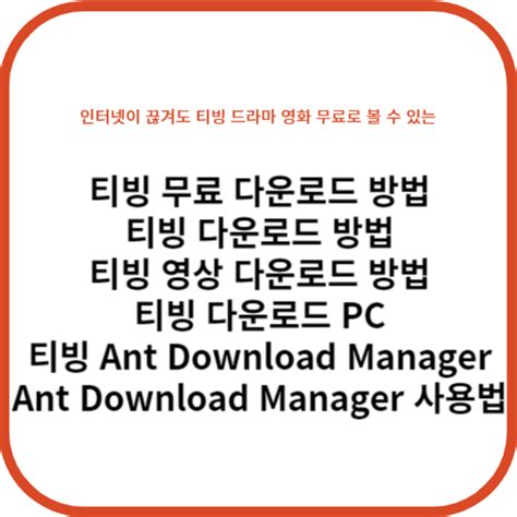 Ant Download Manager 사용법