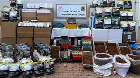 Antalya'da 335 bin makaron yakalandı - Son Dakika Haberleri