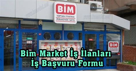 Antalya bim market iş ilanları