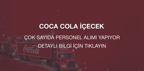 Antalya coca cola iş ilanları