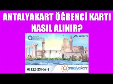 Antalya kart öğrenci kartı çıkarma