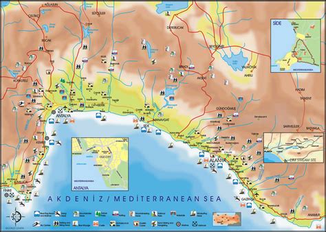 Antalya kent rehberi harita