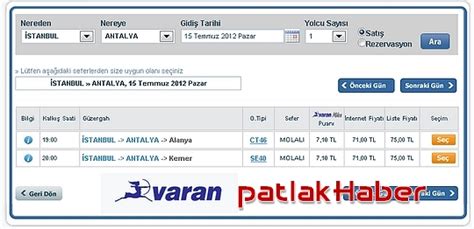 Antalyadan istanbula otobüs bilet fiyatları