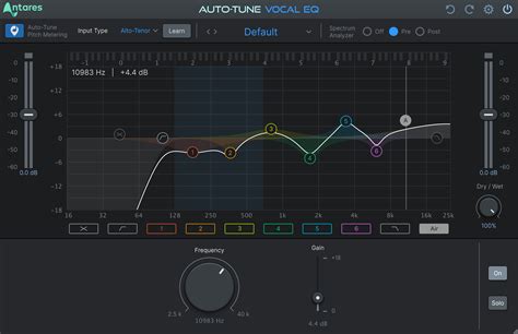 Antares Autotune vocal eq