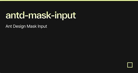 Antd input number mask.  It provides built-in support for area codes and st...