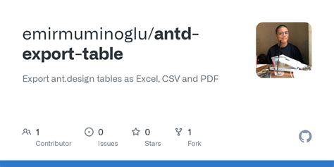 Antd table export to excel. 19.  At work we use the approach described by j...