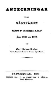 Anteckningar öfver fälttågen emot ryssland åren 1808 och 1809. - Williams manual of hematology ninth edition.