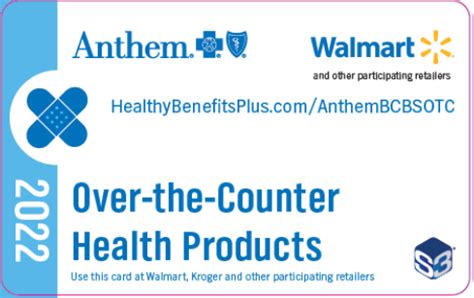Anthem over the counter benefits card balance. Anthem members will be able to use the new benefit to buy over-the-counter medicines, first-aid supplies, and other health products like support braces and pain treatments starting in January 2019. “For quality baby formulas you might look for some other options.” Members have the option of shopping at Walmart stores or ordering eligible ... 