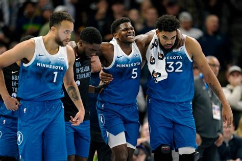 Anthony Edwards injured as Timberwolves top Oklahoma City in matchup of West’s top teams