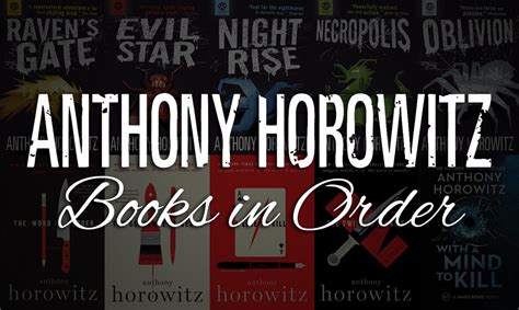 Anthony horowitz list of books