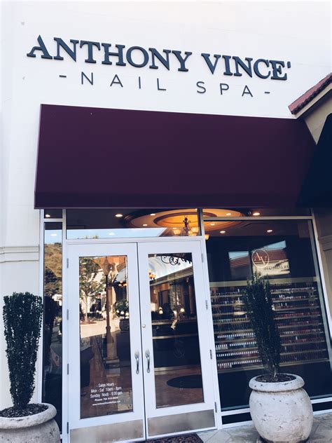  Each location embodies the timeless style for which our salons are known for. From the rounded arches and Grecian pillars, to the blissful blue sky, you'll know you're at Anthony Vince' Nail Spa. Colorado . 