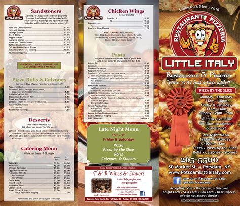 Anthonys of Little Italy - Menu - Cleveland - Yelp