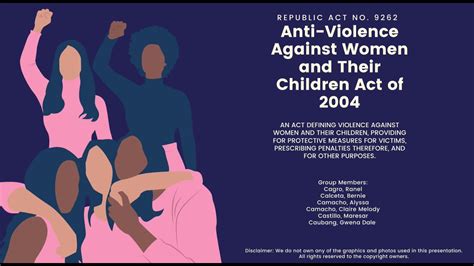 Anti Violence Against Women and Their Children Act Of