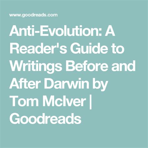 Anti evolution a readers guide to writings before and after darwin. - Fundamentals of thermodynamics 8th edition solution manual moran.