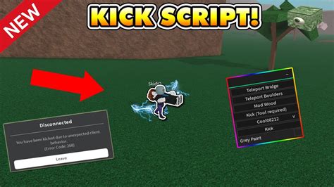 Anti kick script roblox. You can do this by if statements or Onchanged. For example if the speed for all players is set to 16 and the speed of a certain player isn’t 16 you can kick them or ban them if you choose. And just in case an exploiter deletes that script you can make a script to back that one up. So if the script is deleted or disabled then it bans/kicks a ... 