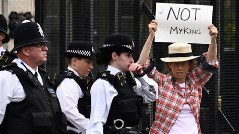 Anti-royal protesters are being arrested in the U.K. : NPR