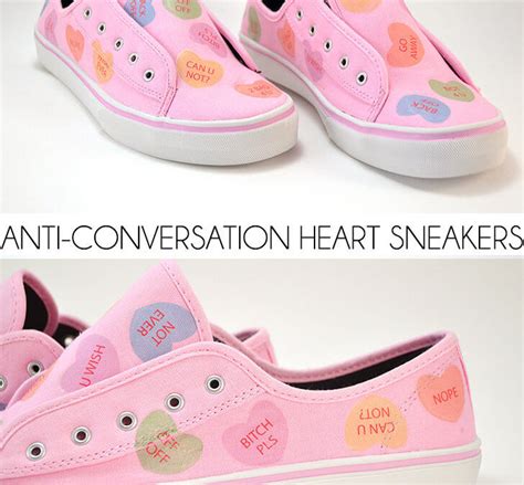 AntiConversation Heart Sneakers Dream a Little Bigger