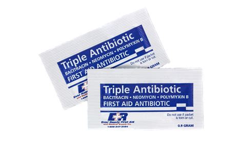 Antibiotic ointment for infection.  These topical antibiotic ointment packets ...