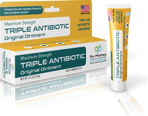 Antibiotic ointment prescription.  It combines three antibiotics - Before using b...
