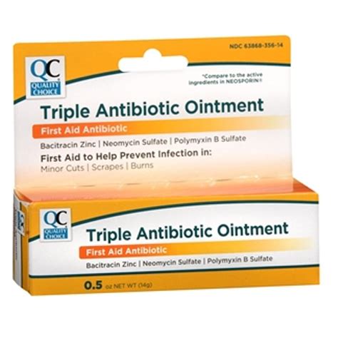 Antibiotic ointment walmart.  This powerful mix of three different antibiotic agents...