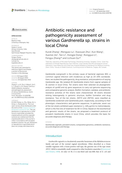 Antibiotic resistance and pathogenicity assessment of various ...