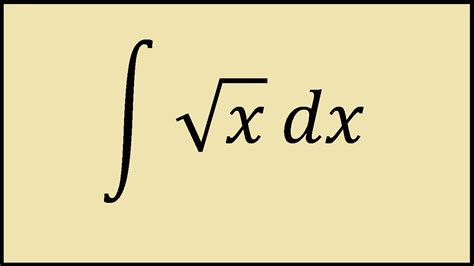 Integral of e Sqrt x. In this tutorial we shall ex
