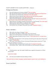 Antigone short answer study guide answers. - The ultimate guide to taking control of your life.