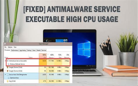 Antimalware service executable cpu 100
