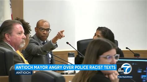 Antioch mayor, residents overcome with emotion at council meeting following release of racist texts sent by police