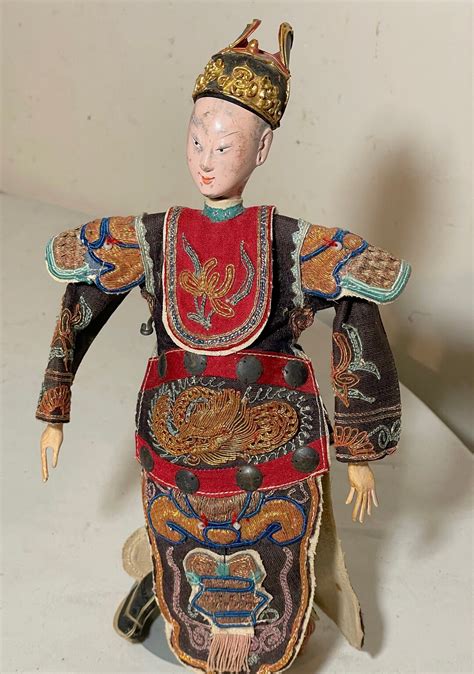 Antique Chinese Handmade Peking Opera Theatre Puppet …