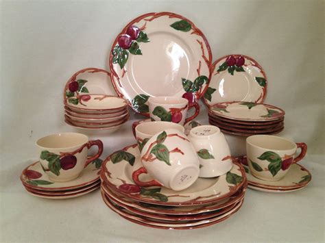 Antique apple dishes. Vintage Morgantown Green Crinkle Glass Bowls, Small Dessert or Fruit Bowls, Set of 4, Shamrock Apple Green, Mid Century Retro Glassware. (241) $20.65. $22.95 (10% off) 
