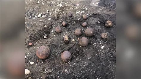 Antique cannonballs dug up at Waltham construction site