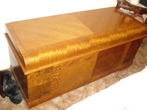 Antique hope chest value. The Bluebird cedar hope chests were made by Dillingham Mfg. Co. in Wisconsin. They began operation in 1857. From what I can see in the photo, your piece looks to have been made in the 1920s and if it is in excellent condition with no lifting of the veneer, no deep scratches or marks would sell for $125-$150 USD. 