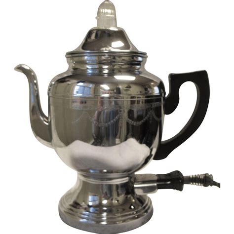 Electric percolator. A coffee percolator is a type of pot used for the brewing of coffee by continually cycling the boiling or nearly boiling brew through the grounds using gravity until the required strength is reached. The grounds are held in a perforated metal filter basket. Coffee percolators once enjoyed great popularity but were supplanted in the early 1970s by automatic drip-brew .... 